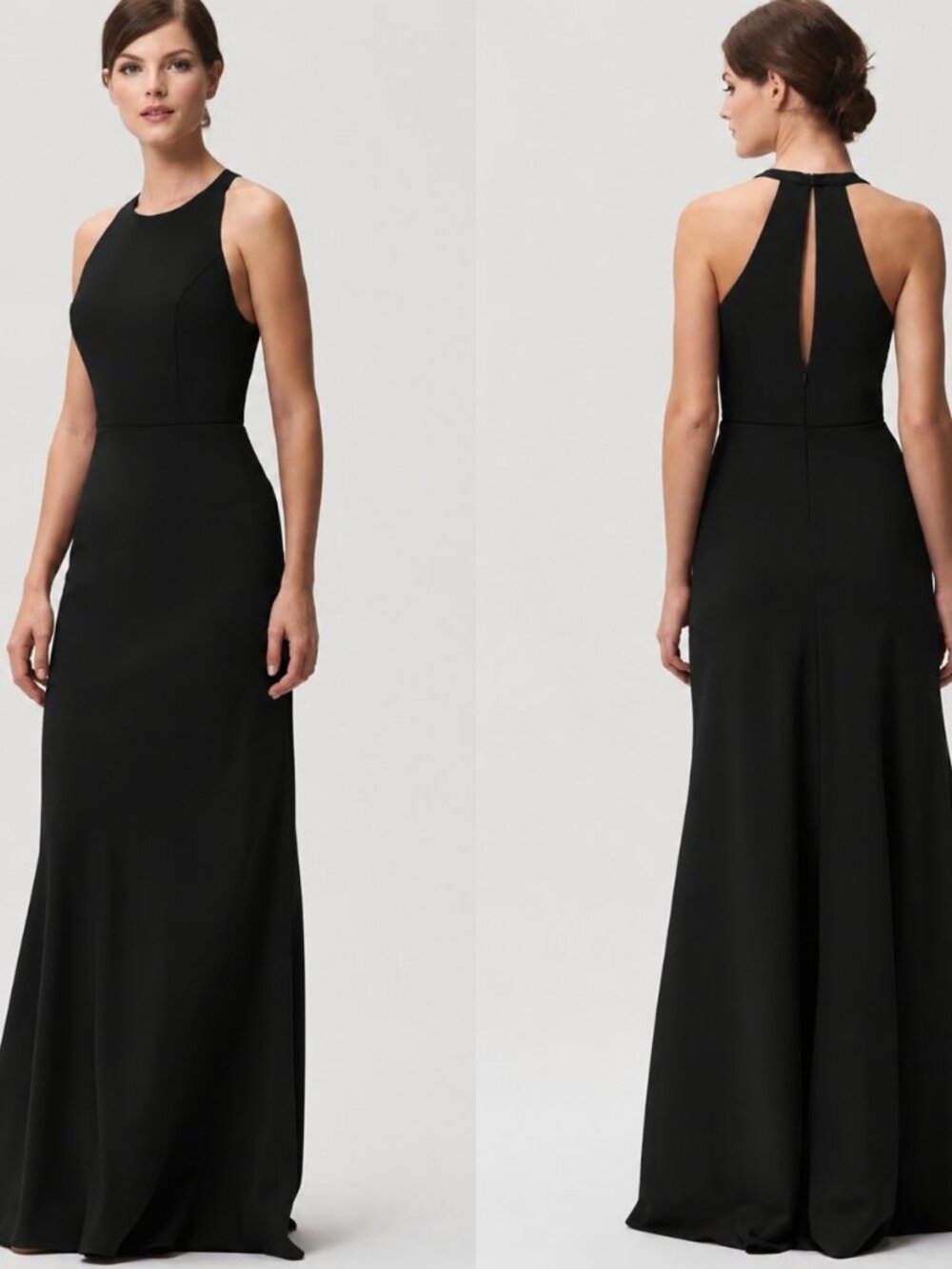EUC Black Jenny Yoo Messina Dress Bridesmaid Formal Wedding Guest